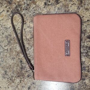 VELASCA Bumbunera Canvas/Leather Wristlet Clutch